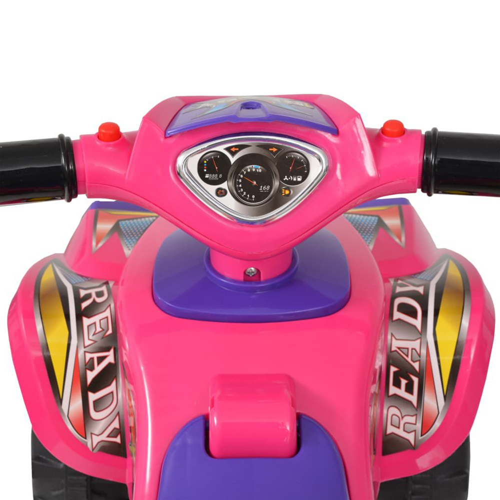 Brevard Plastic Kids Ride-on ATV With Sound - Pink And Purple