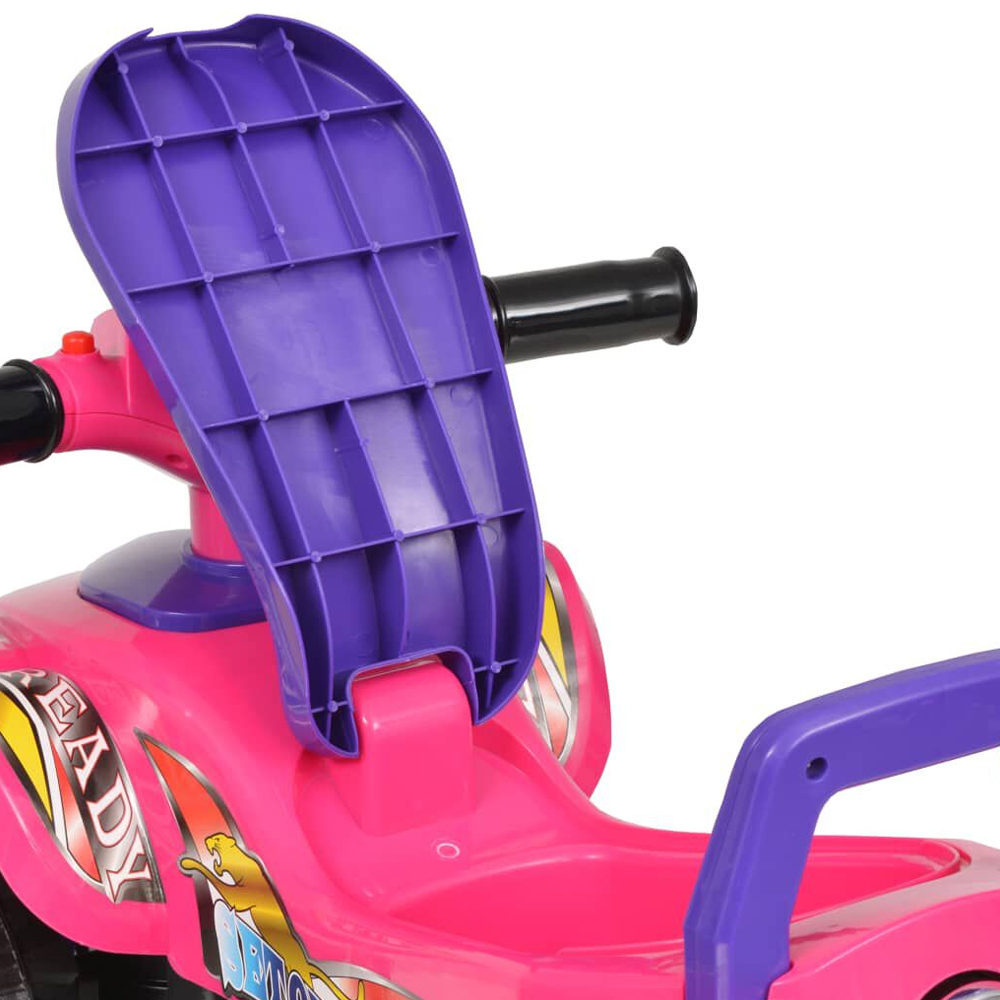 Brevard Plastic Kids Ride-on ATV With Sound - Pink And Purple