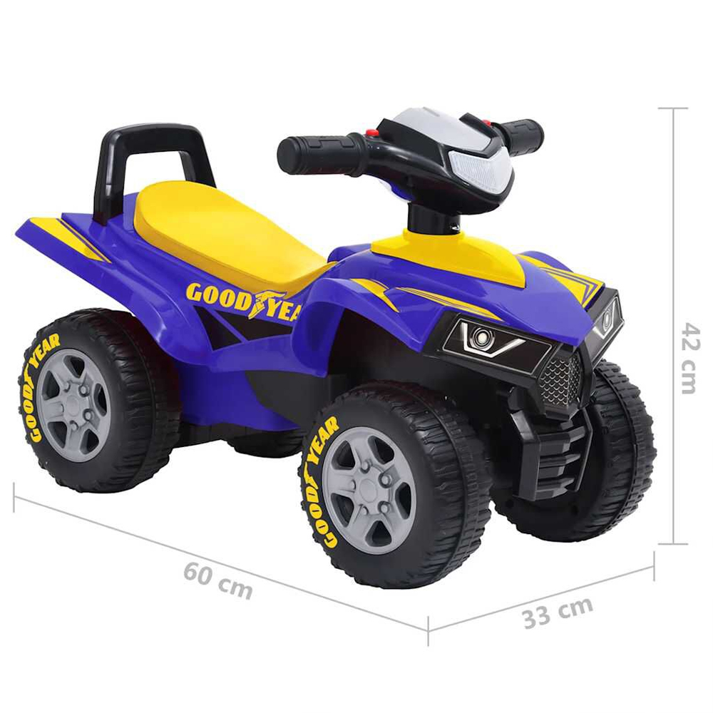 Brevard Plastic Kids Ride-on Quad - Blue