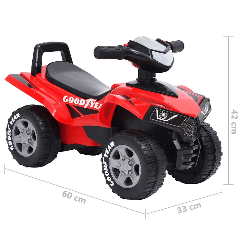 Brevard Plastic Kids Ride-on Quad - Red