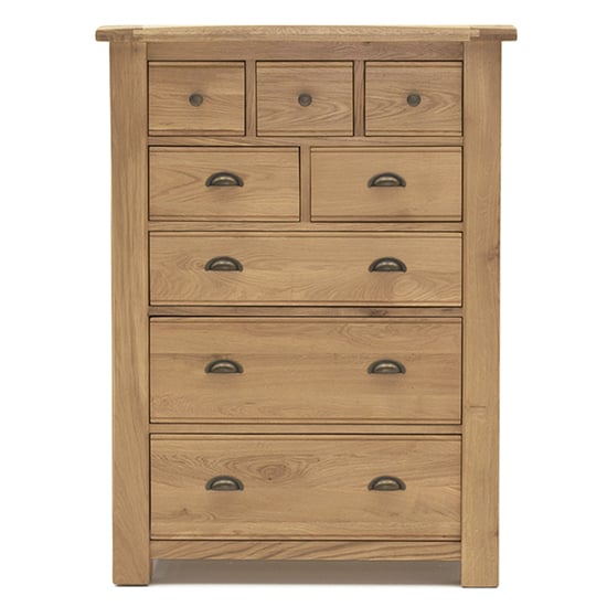 Product photograph of Brex Wooden Chest Of 8 Drawers In Natural from Furniture in Fashion
