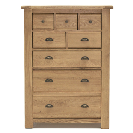 Brex Wooden Chest Of 8 Drawers In Natural thumbnail