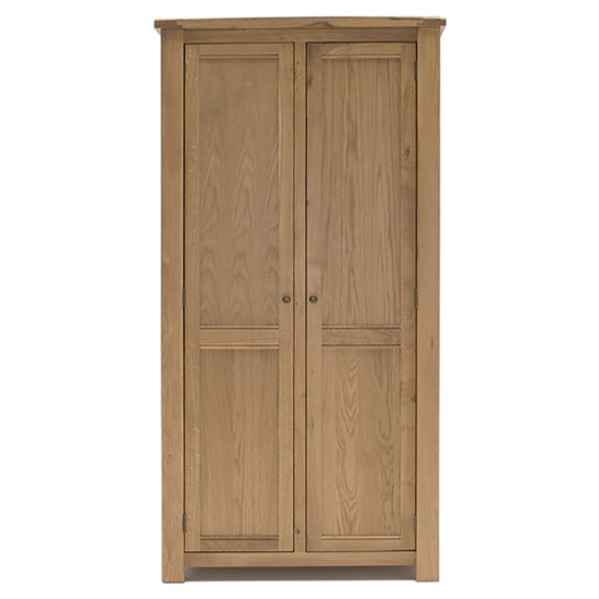 Brex Wooden Wardrobe With 2 Doors In Natural