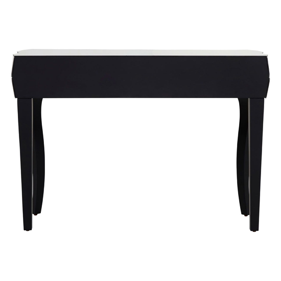 Brice Mirrored Glass Console Table With 2 Drawers In Silver