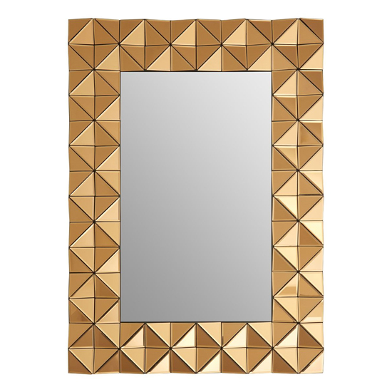 Brice Rectangular Wall Bedroom Mirror In Copper Frame_2