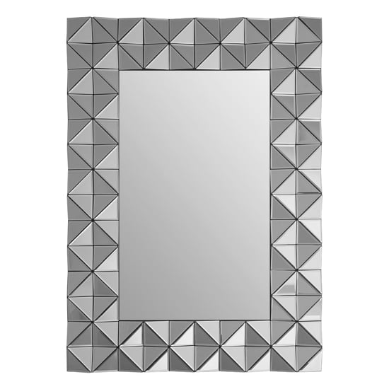 Brice Rectangular Wall Bedroom Mirror In Silver Frame_2
