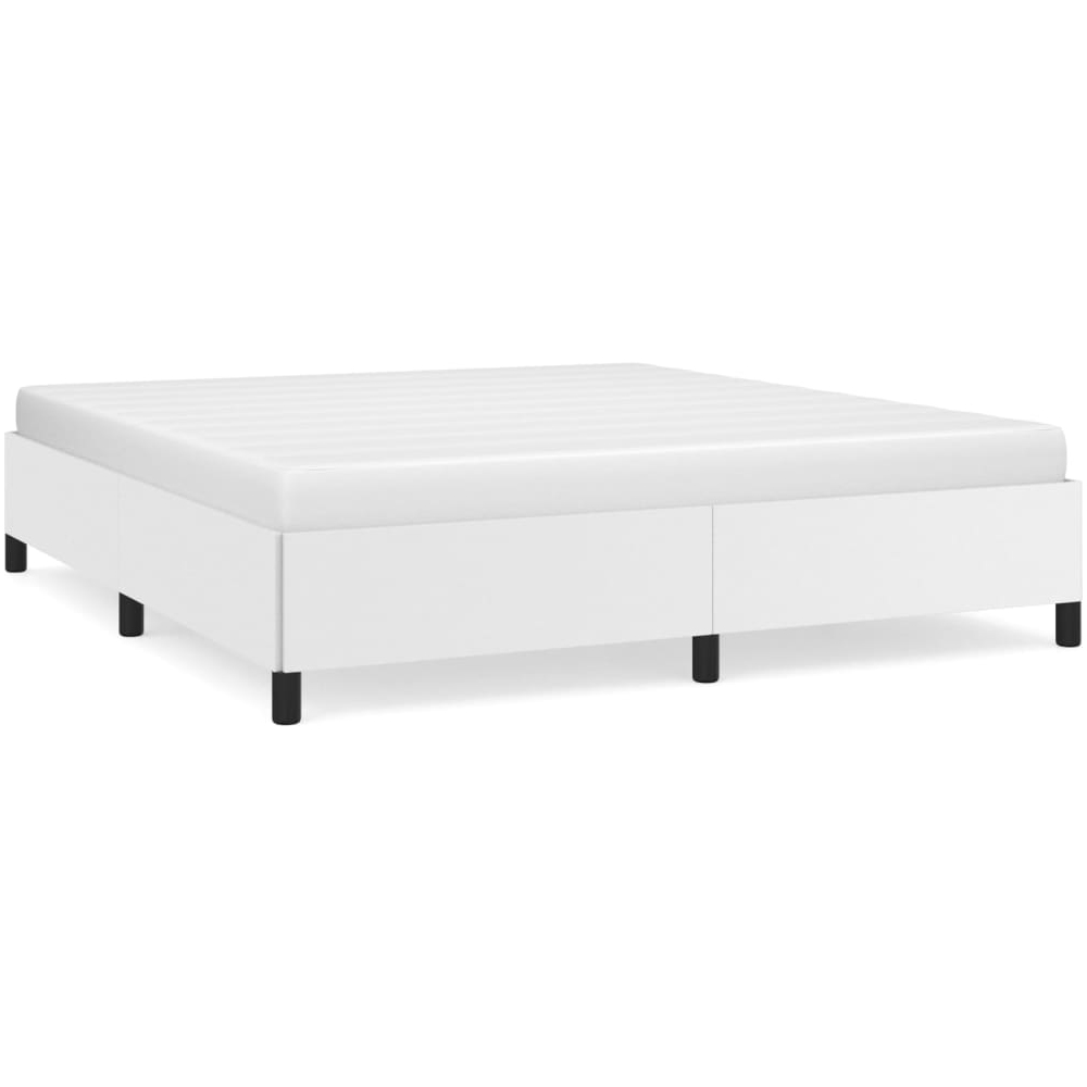 Brighton Faux Leather Super King Size In White