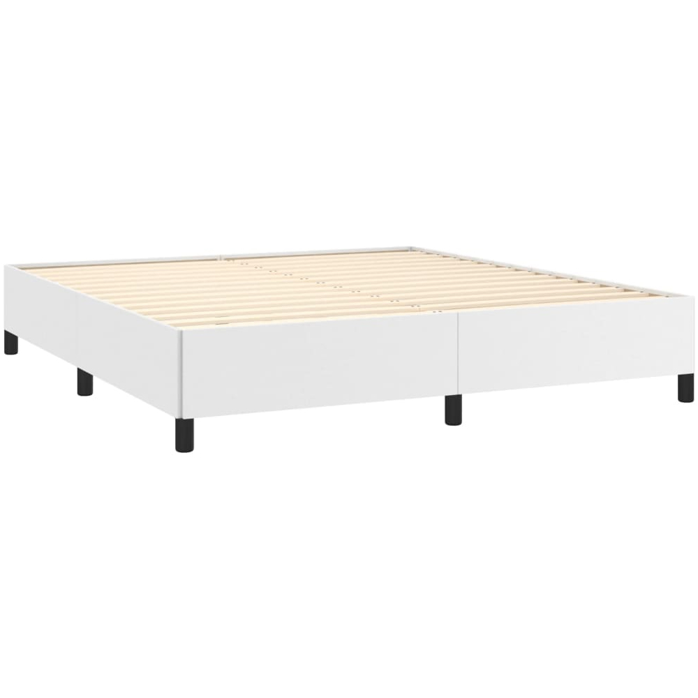 Brighton Faux Leather Super King Size In White
