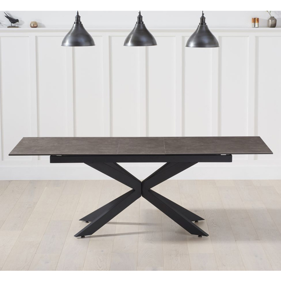 Brilly Extending Ceramic And Glass Dining Table In Mink_2