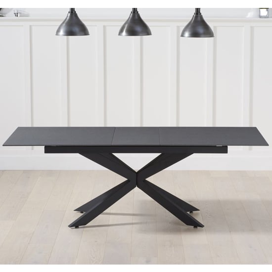 Brilly Extending Ceramic And Glass Dining Table In Grey_2