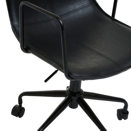 Brinson Leather Home And Office Chair In Black_6