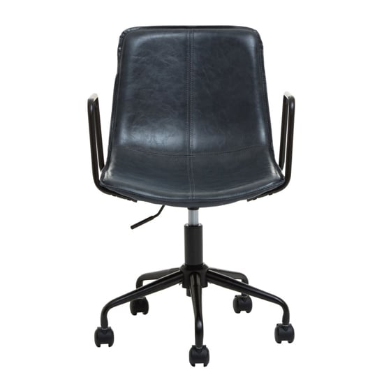 Brinson Leather Home And Office Chair In Grey