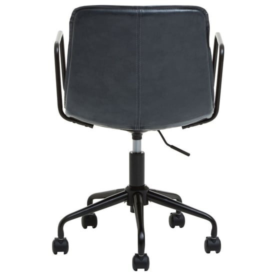 Brinson Leather Home And Office Chair In Grey