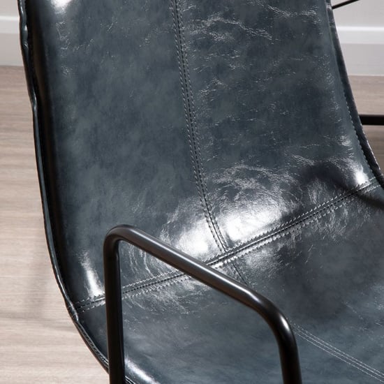 Brinson Leather Home And Office Chair In Grey