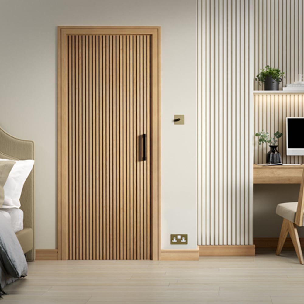Read more about Brishbane 1981mm x 838mm pre finished internal door in oak