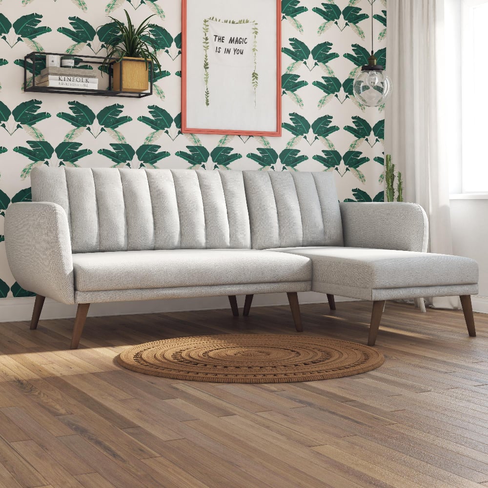 Read more about Brittan fabric corner 3 seater sofa in grey