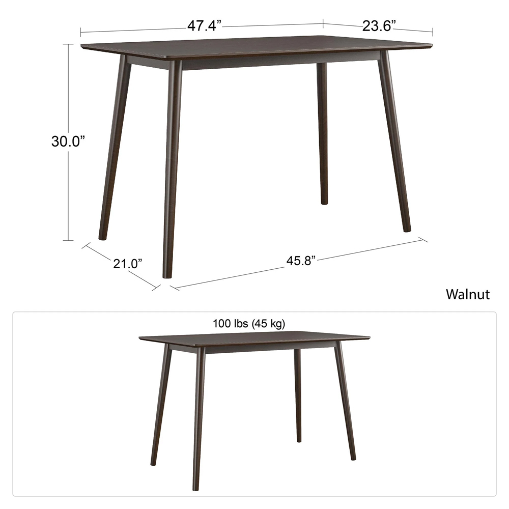 Brittan Wooden Laptop Desk In Walnut