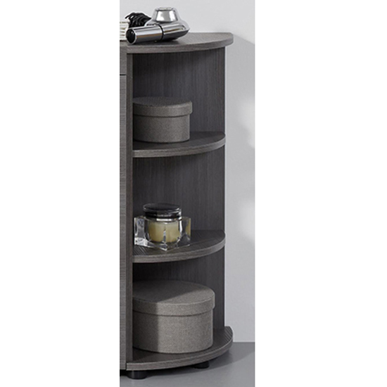 Britton Floor Bathroom Shelving Unit In Sardegna Smoky Silver