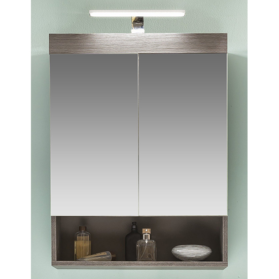 Britton LED Bathroom Furniture Set In Sardegna Smoky Silver_5