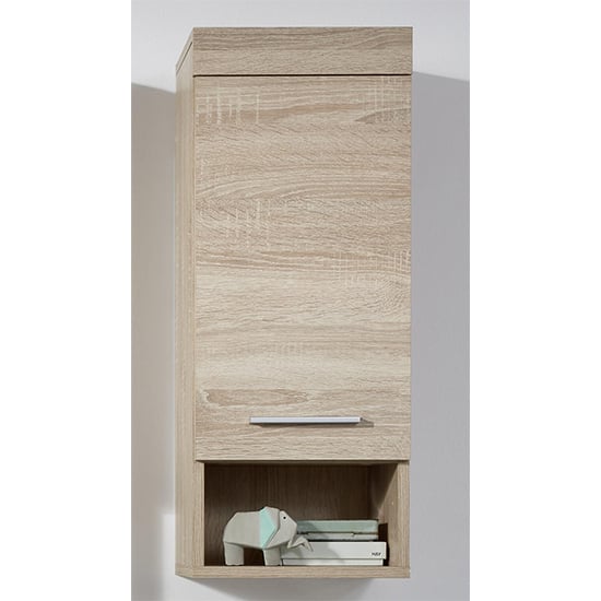 Product photograph of Britton Wall Bathroom Storage Cabinet In Sagerau Light Oak from Furniture in Fashion