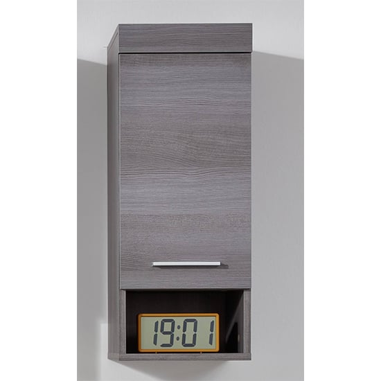 Product photograph of Britton Wall Bathroom Storage Cabinet In Sardegna Smoky Silver from Furniture in Fashion