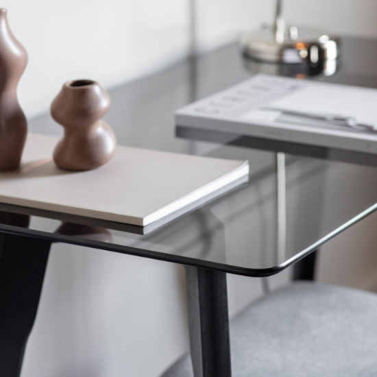 Brix Smoked Glass Study Desk With Black Oak Base_2