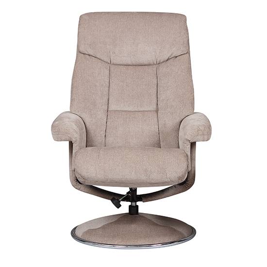 Brixton Fabric Swivel Recliner Chair With Footstool In Mist_7