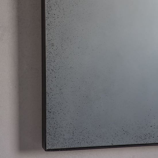 Broad Rectangular Wall Bedroom Mirror In Antique