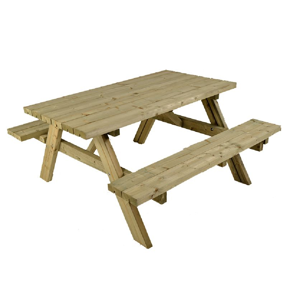 Bronx Wooden Picnic Table In Natural