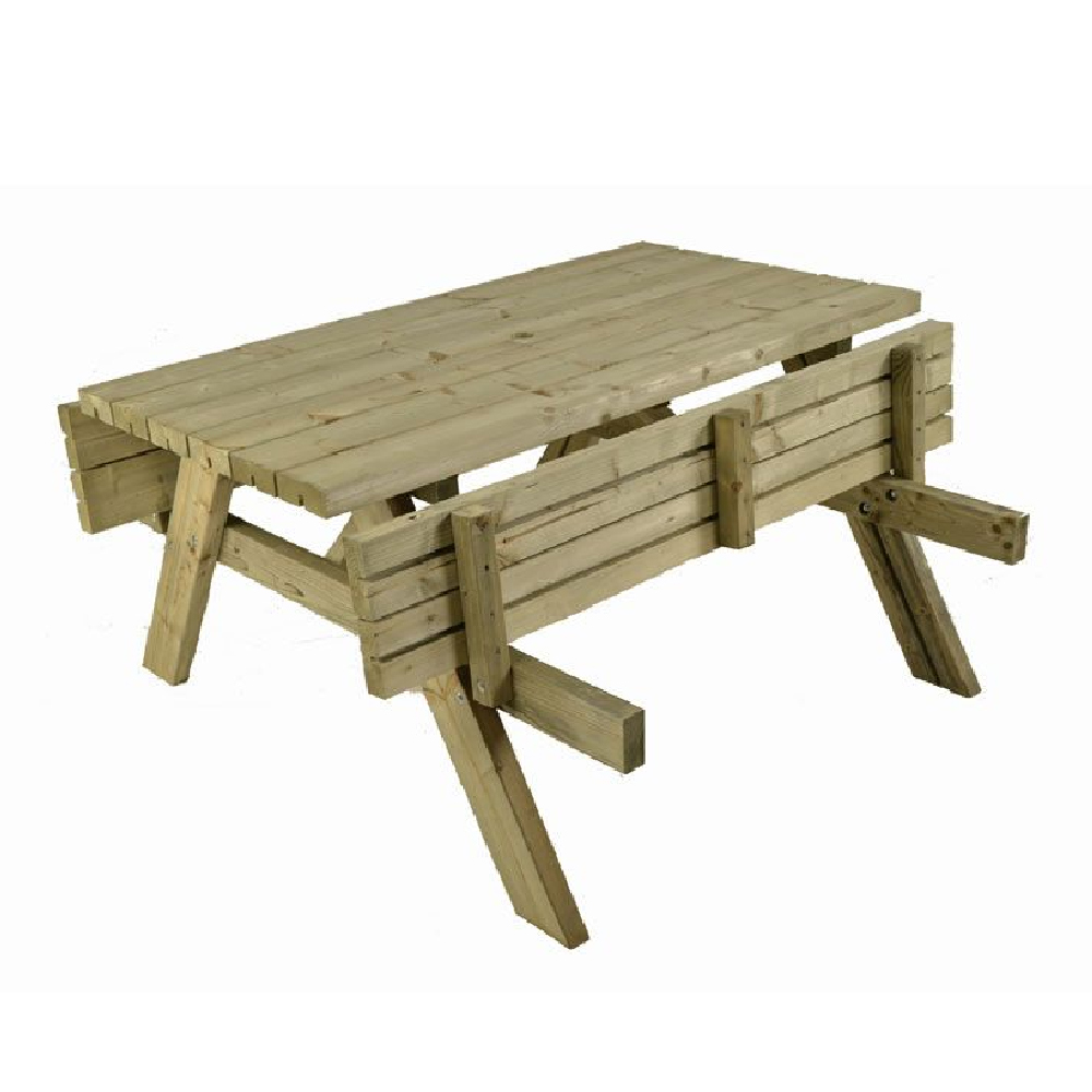 Bronx Wooden Picnic Table In Natural