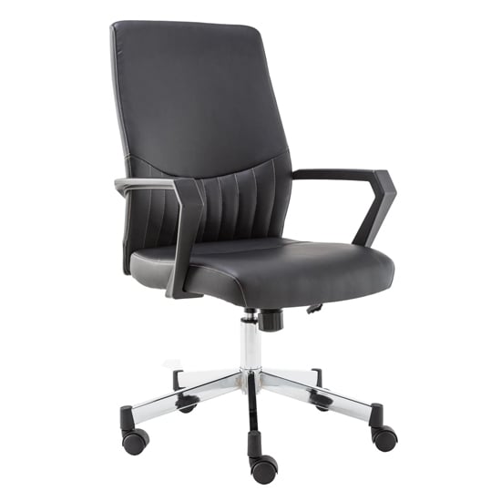 Read more about Brook faux leather home and office chair in black