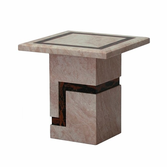 Brooke Contemporary Square Marble End Table Furniture in Fashion