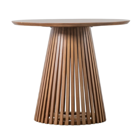 Brookline Wooden Round Dining Table In Natural