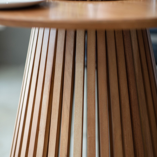 Brookline Wooden Round Dining Table In Natural