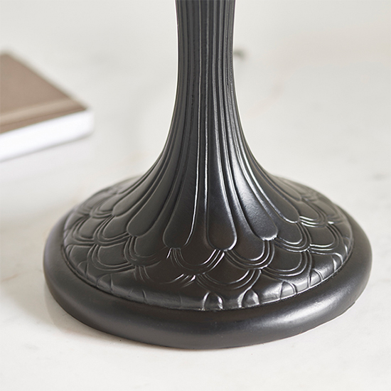 Brooklyn Medium Tiffany Glass Table Lamp In Dark Bronze