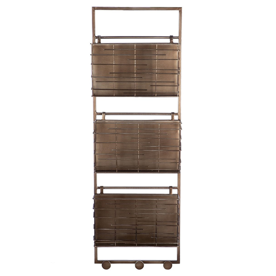 Brooklyn Metal Loft Magazine Rack Rectangular In Silver