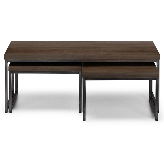 Barras Wooden Nesting Coffee Tables In Dark Oak