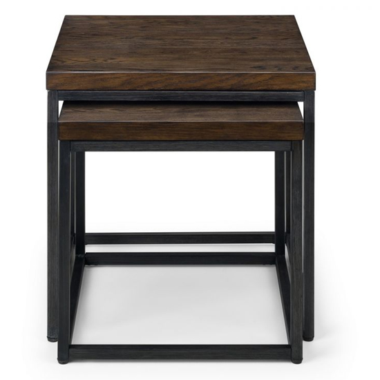 Barras Wooden Nesting Lamp Tables In Dark Oak