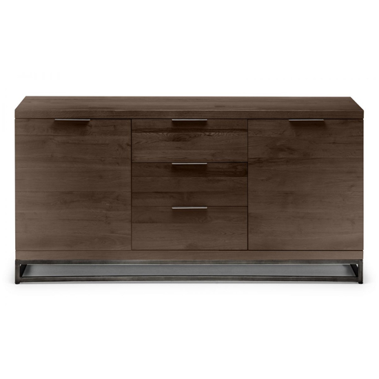 Barras Wooden Sideboard With 2 Doors 3 Drawers In Dark Oak