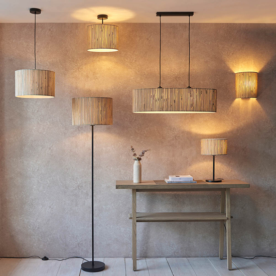 Brooks 2 Lights Linear Ceiling Pendant Light In Natural