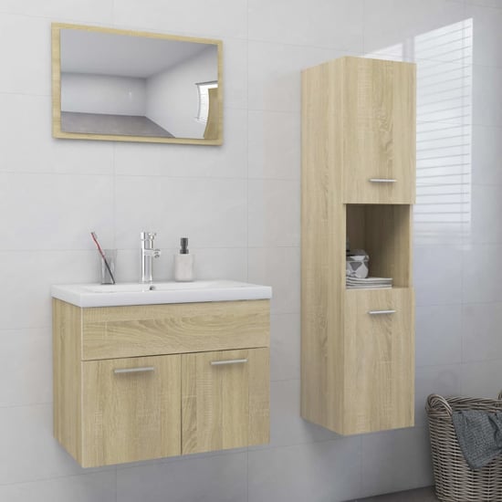 Brooks Wooden Bathroom Furniture Set In Sonoma Oak_1