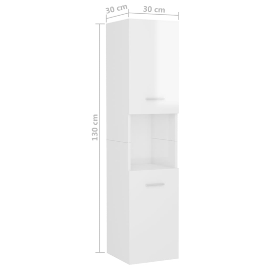 Brooks Wooden Bathroom Furniture Set In White