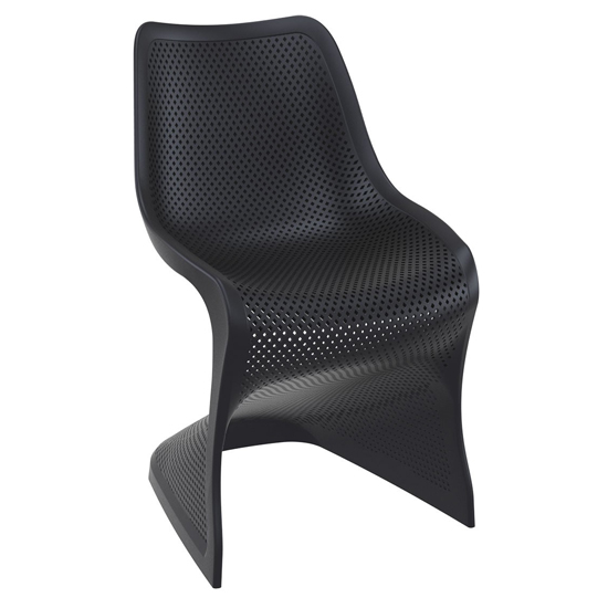 Read more about Brora outdoor stackable dining chair in black