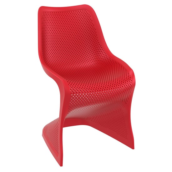 Read more about Brora outdoor stackable dining chair in red