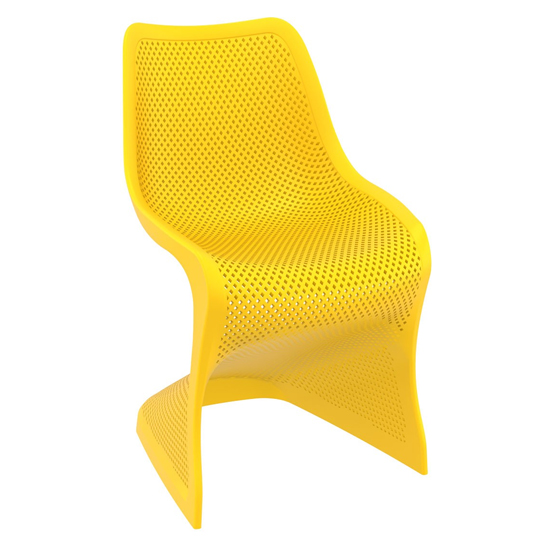 Brora Outdoor Stackable Dining Chair In Yellow Furniture in Fashion