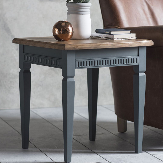 Read more about Brunet square wooden side table in storm