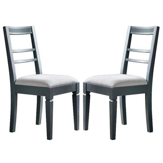 Read more about Brunet storm wooden dining chairs in a pair