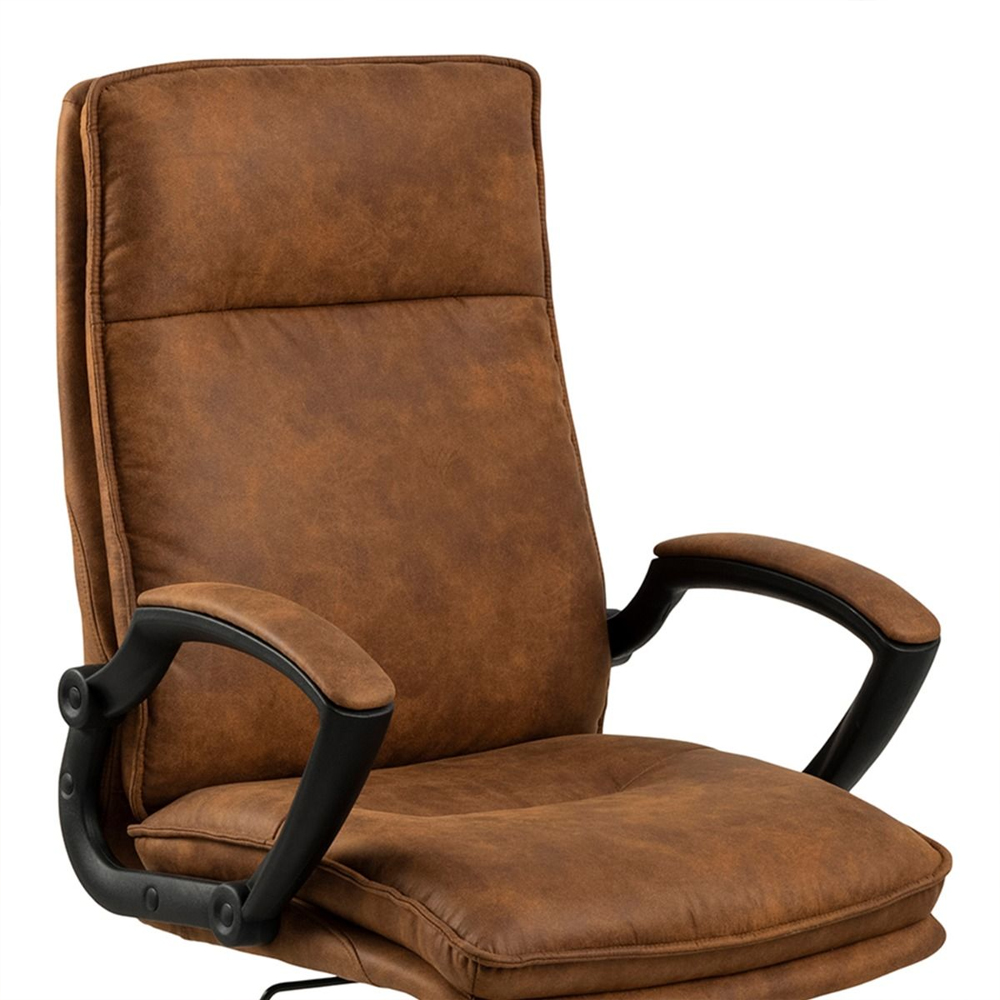 Bryce Fabric Home And Office Chair In Brown