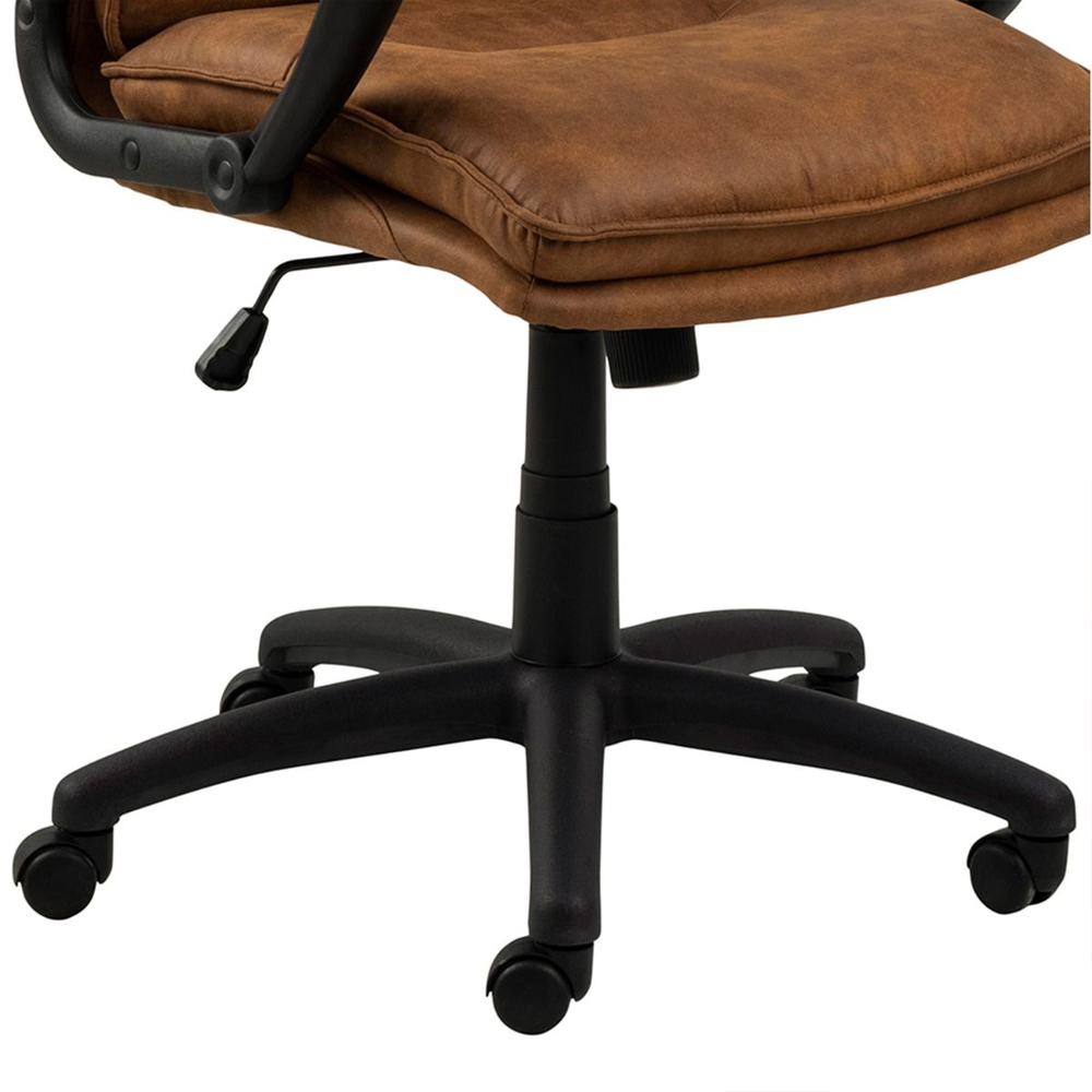 Bryce Fabric Home And Office Chair In Brown