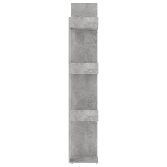 Bryson Wooden Bookcase With 13 Compartments In Concrete Effect